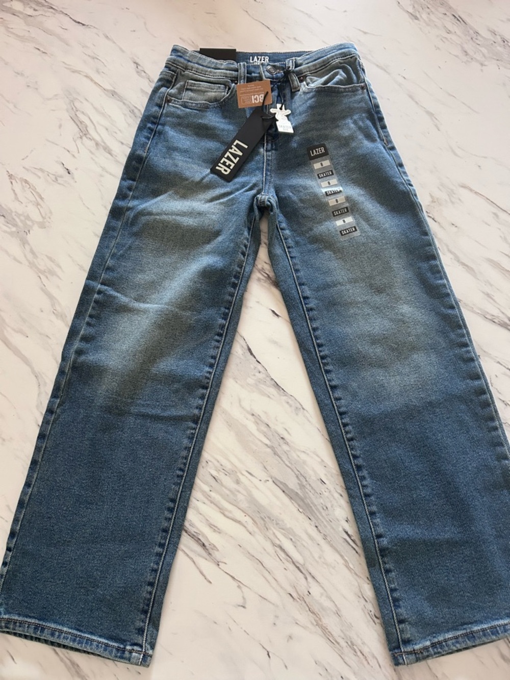 LAZER Kids' Classic Blue Straight-Leg Jeans